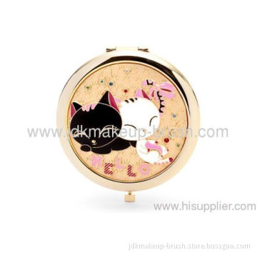 Black &amp; White Cats Compact Cosmetic Mirror 